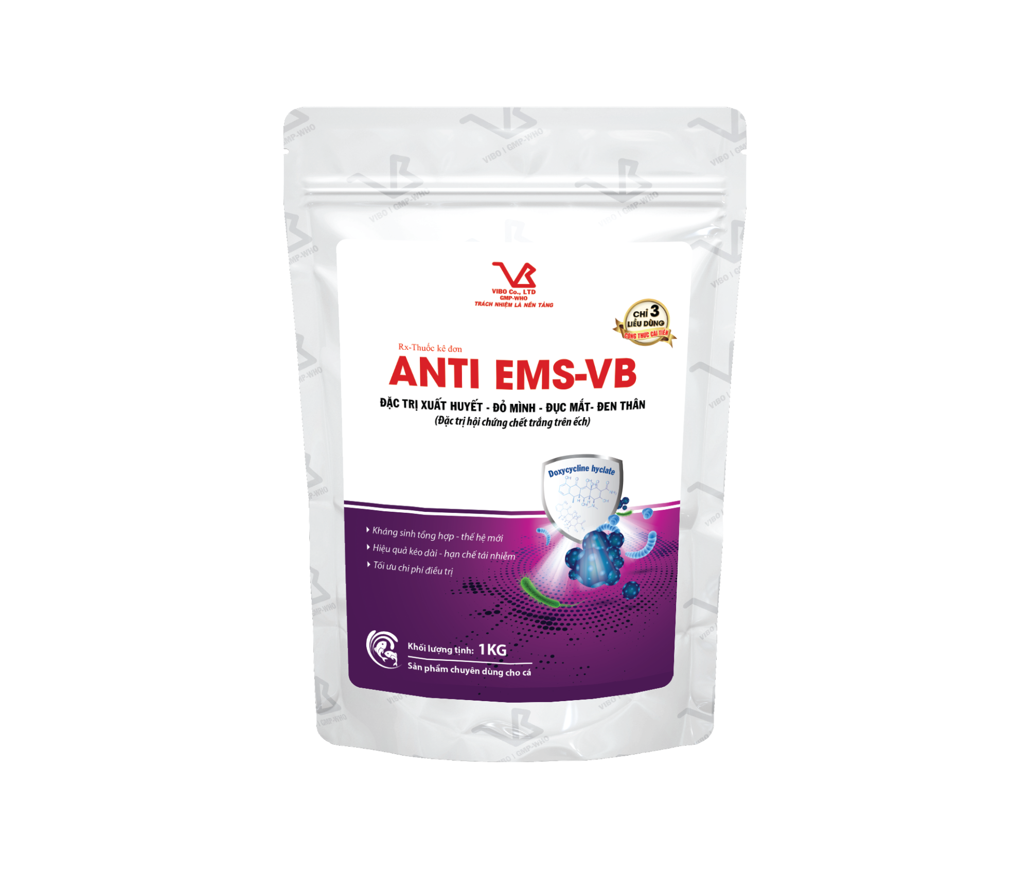 ANTI EMS-VB (Đặc trị xuất huyết đỏ mình đục mắt đen thân)
