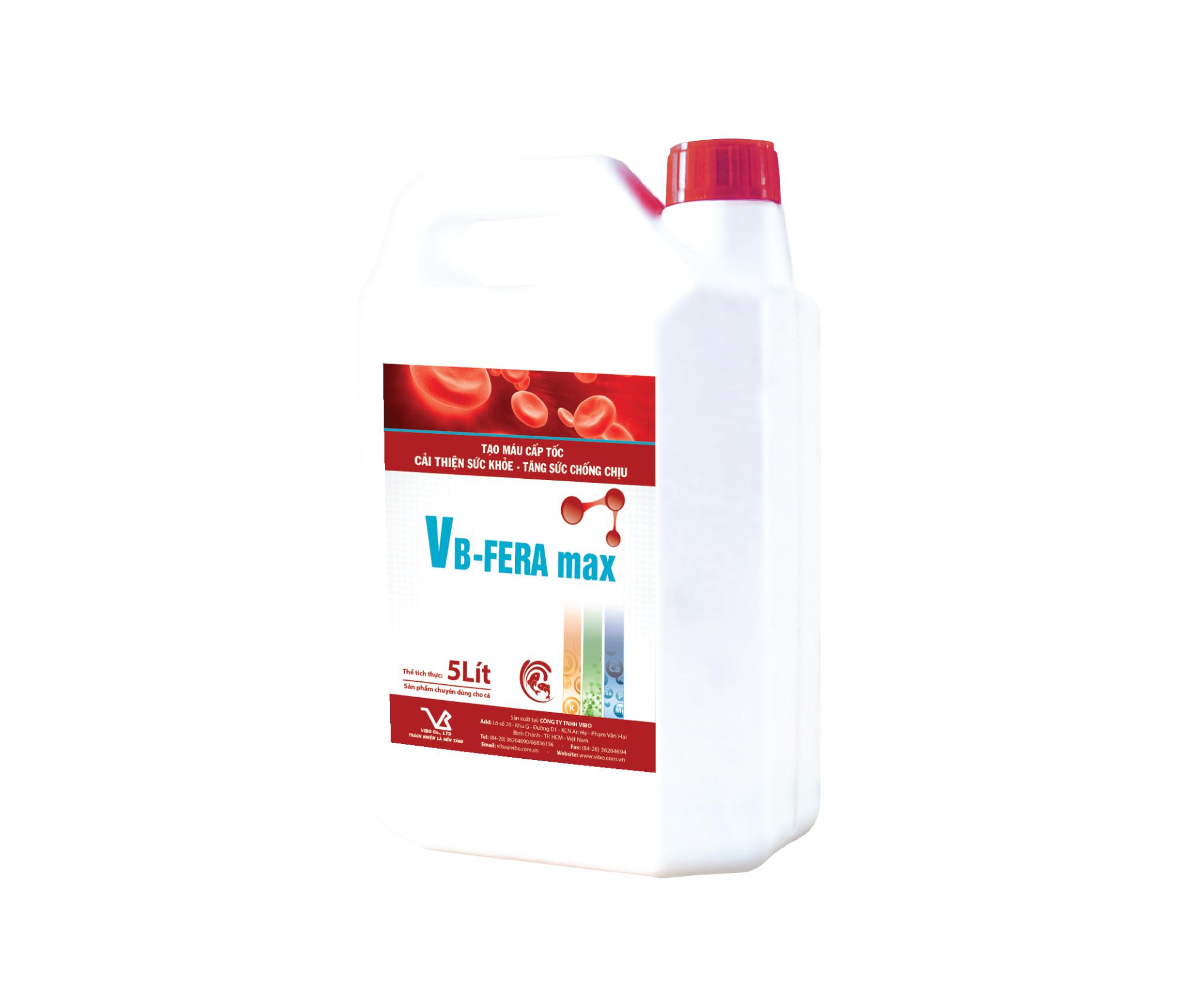 VB-FERA max (Tạo máu cấp tốc tăng sức đề kháng hỗ trợ điều trị cho cá)