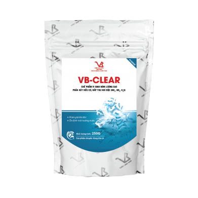 VB-CLEAR powder (Phân hủy nhanh xác động thực vật và thức ăn dư thừa thúc đẩy quá trình phân hủy chất thải giảm khí độc làm sạch ao)
