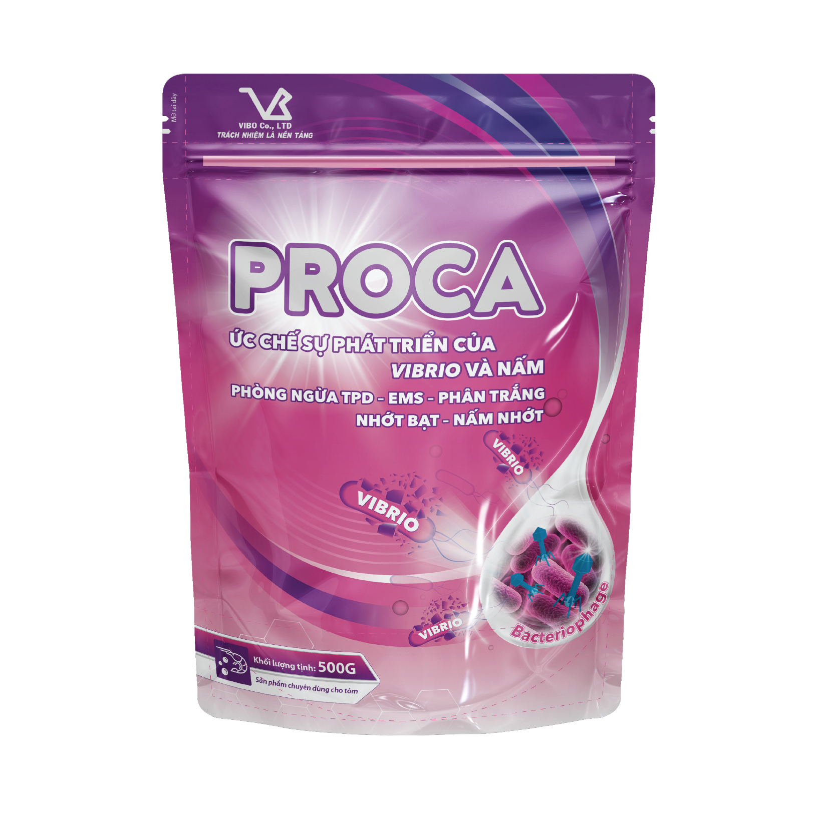 PROCA _2x (Hợp chất kháng khuẩn sinh học đối kháng Vibrio)