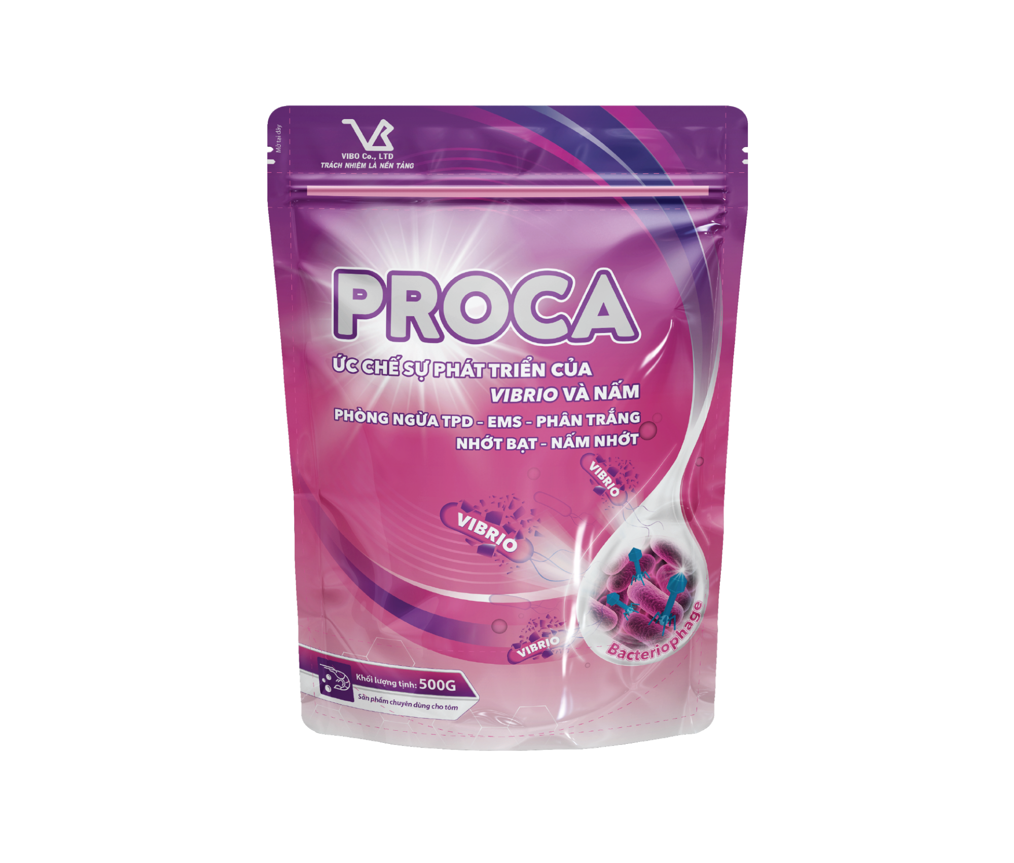 PROCA _2x (Hợp chất kháng khuẩn sinh học đối kháng Vibrio)