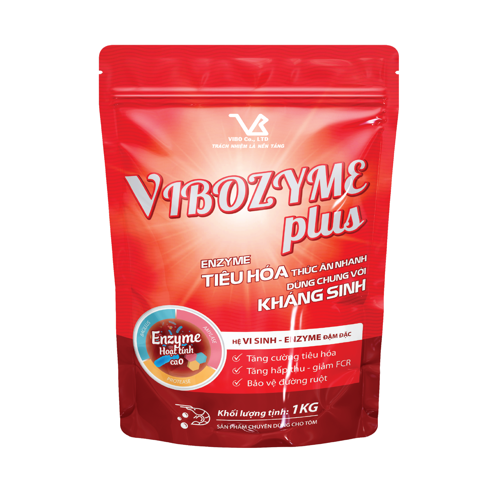 VIBOZYME plus (ENZYME KÍCH THÍCH TÔM TIÊU HOÁ THỨC ĂN NHANH)