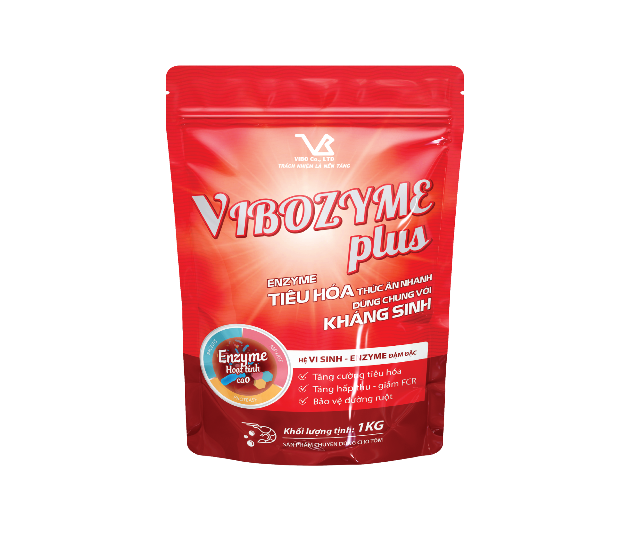VIBOZYME plus (ENZYME KÍCH THÍCH TÔM TIÊU HOÁ THỨC ĂN NHANH)