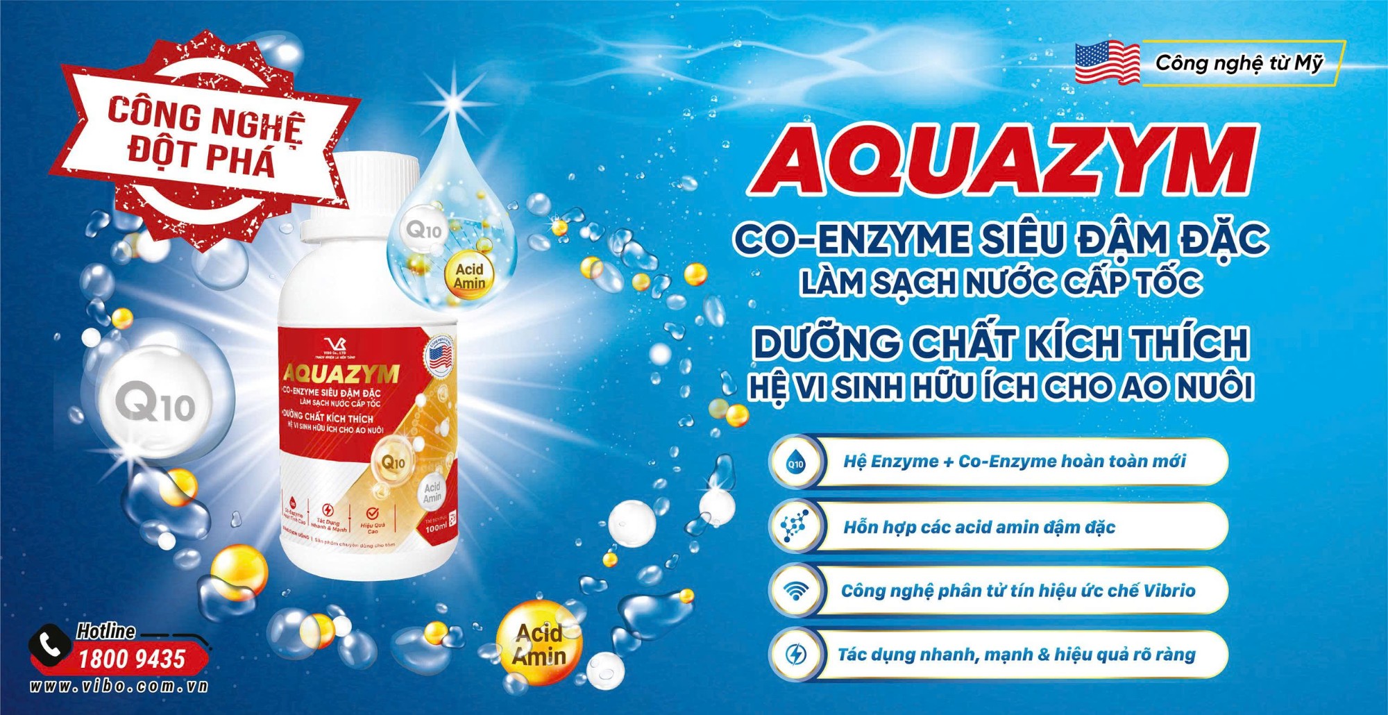 AQUAZYM - Công nghệ đột phá co-enzyme từ Mỹ