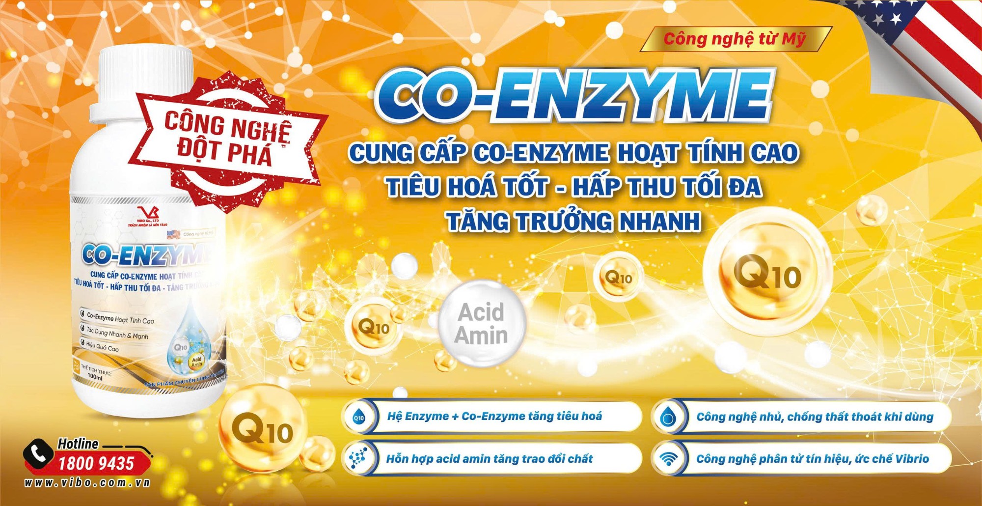 CO-ENZYME - Công nghệ đột phá co-enzyme giúp tăng cường hiệu quả vi sinh và enzyme trong đường ruột tôm