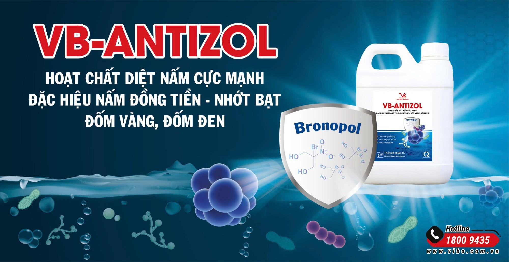 VB-ANTIZOL Đặc hiệu nấm đồng tiền