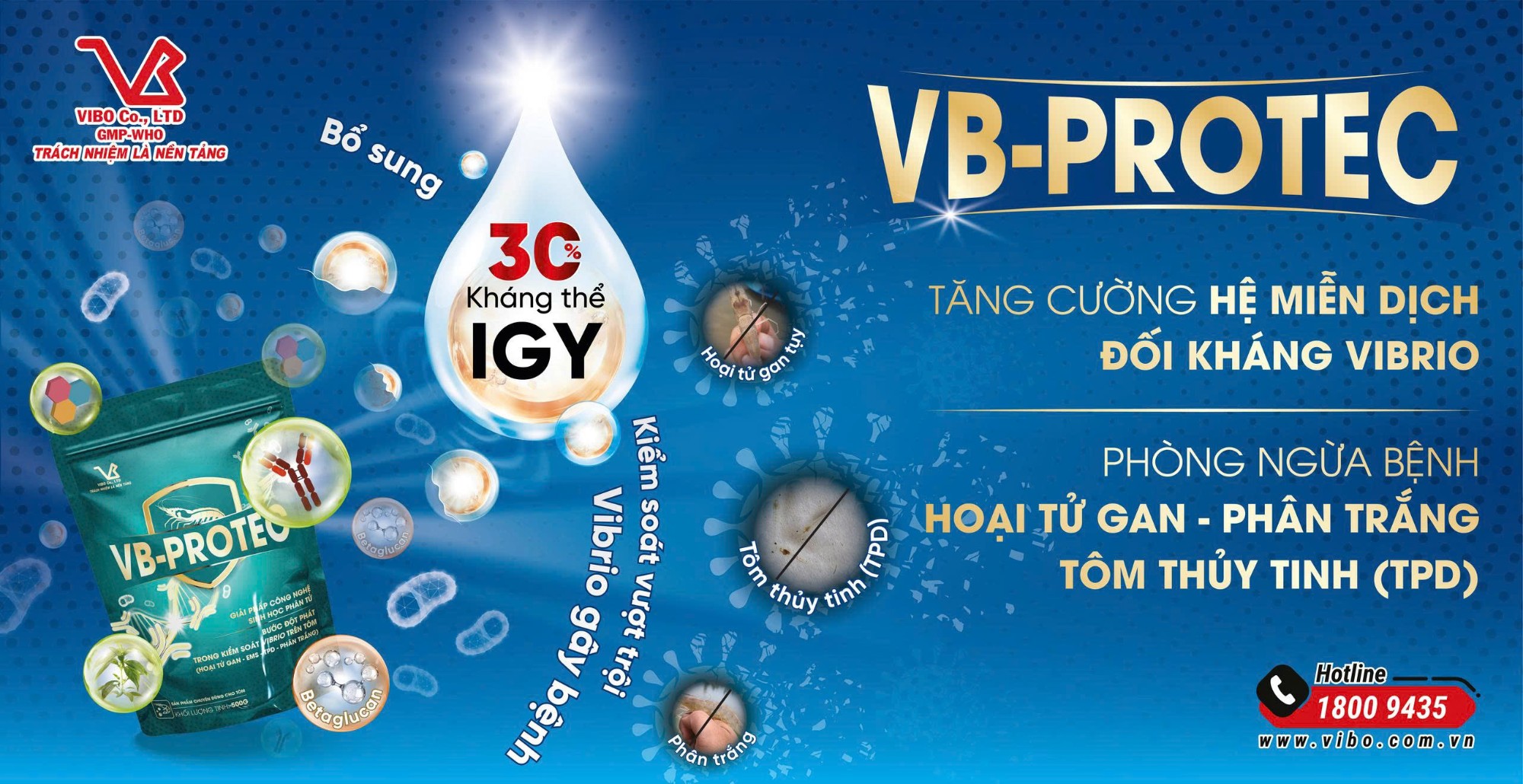 VB-Protec giải pháp phòng và kiểm soát TPD trên tôm